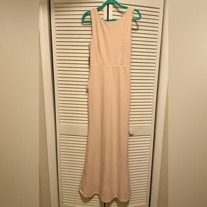 Lulu’s Blush Pink Backless Maxi Dress
